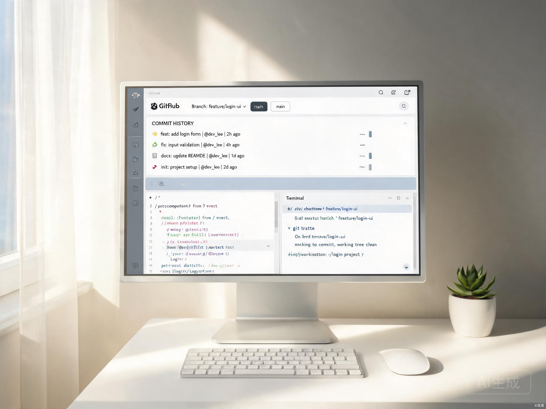 GitHub 代码托管与版本协作工作区